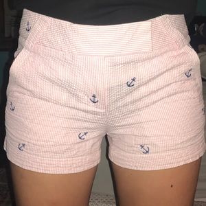 Rare J. Crew Seersucker Chino Shorts Size 2
